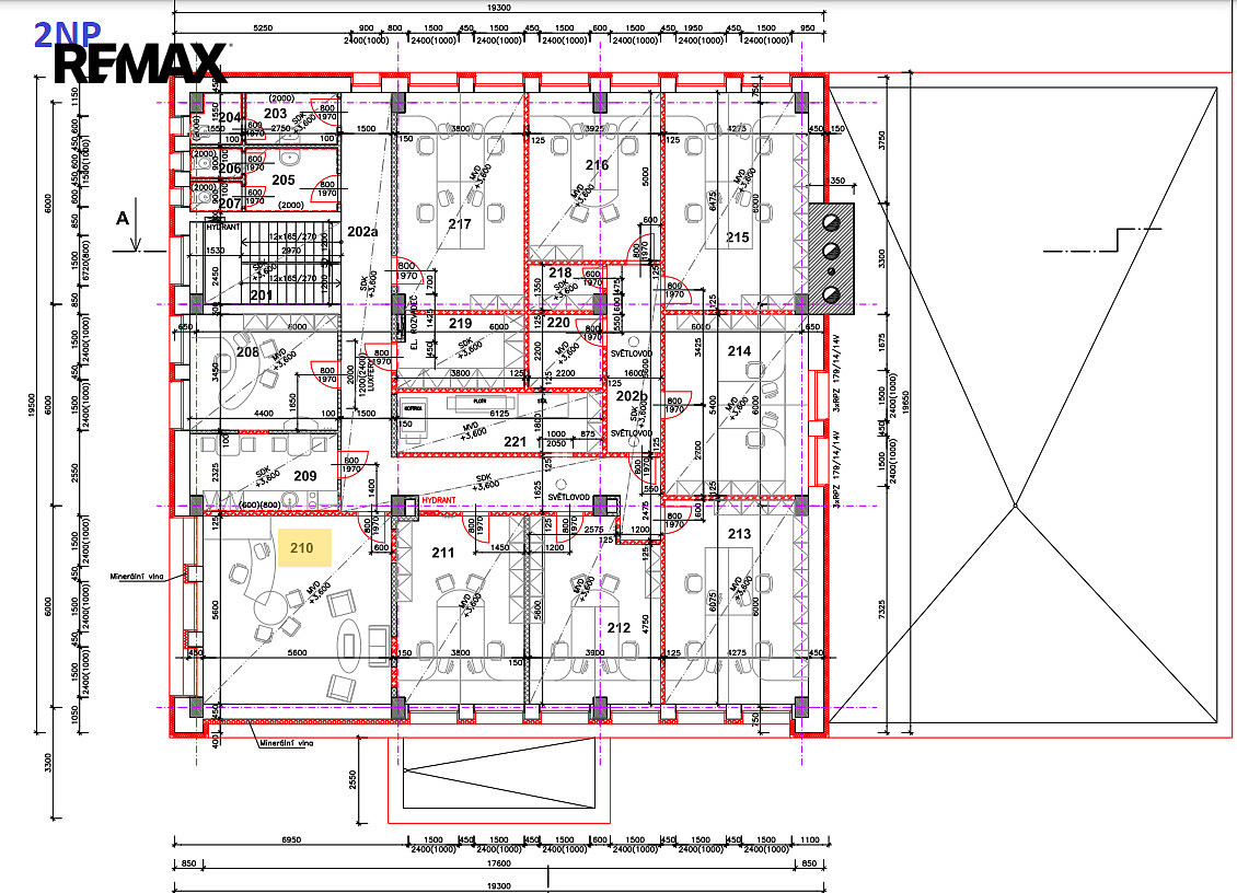 Pronájem kanceláře 31 m² – fotografie 3