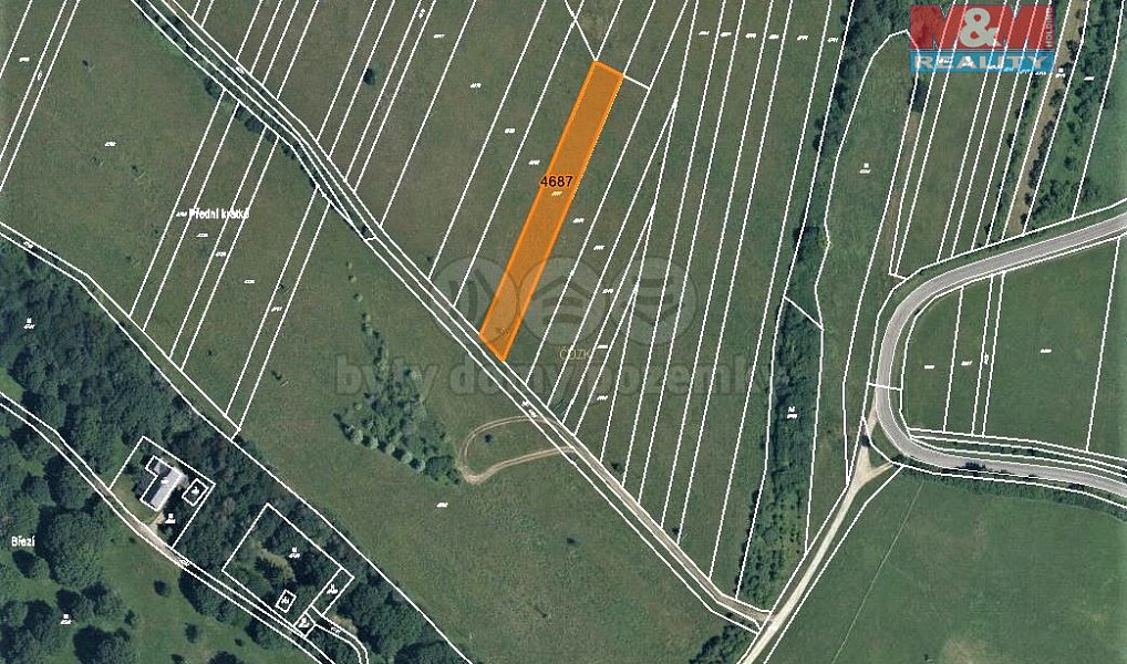 Prodej pole 1 114 m², Korytná – náhled fotky 4