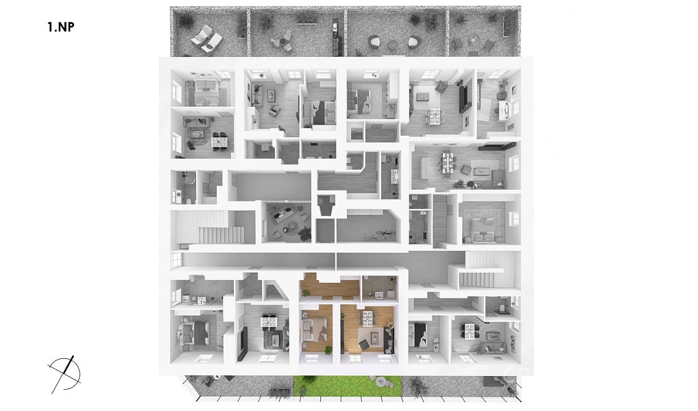Prodej bytu 2+kk 49 m², Postupice – náhled fotky 12