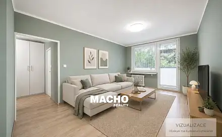 Pronájem bytu 2+kk 45 m²