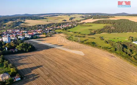 Prodej stavebního pozemku 7 697 m², Zbiroh, okres Rokycany