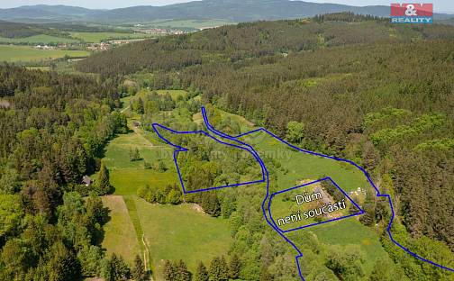Prodej stavebního pozemku 65 564 m², Kájov, okres Český Krumlov