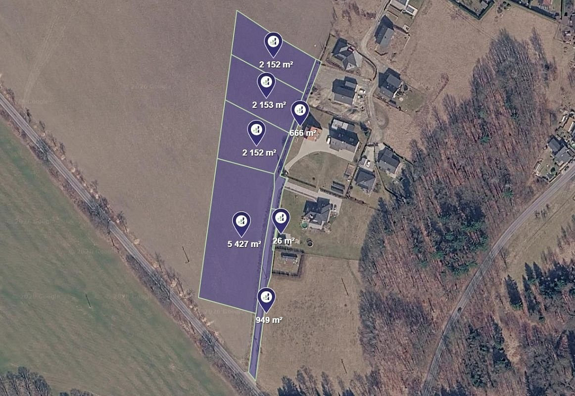 Prodej pole 3 484 m²