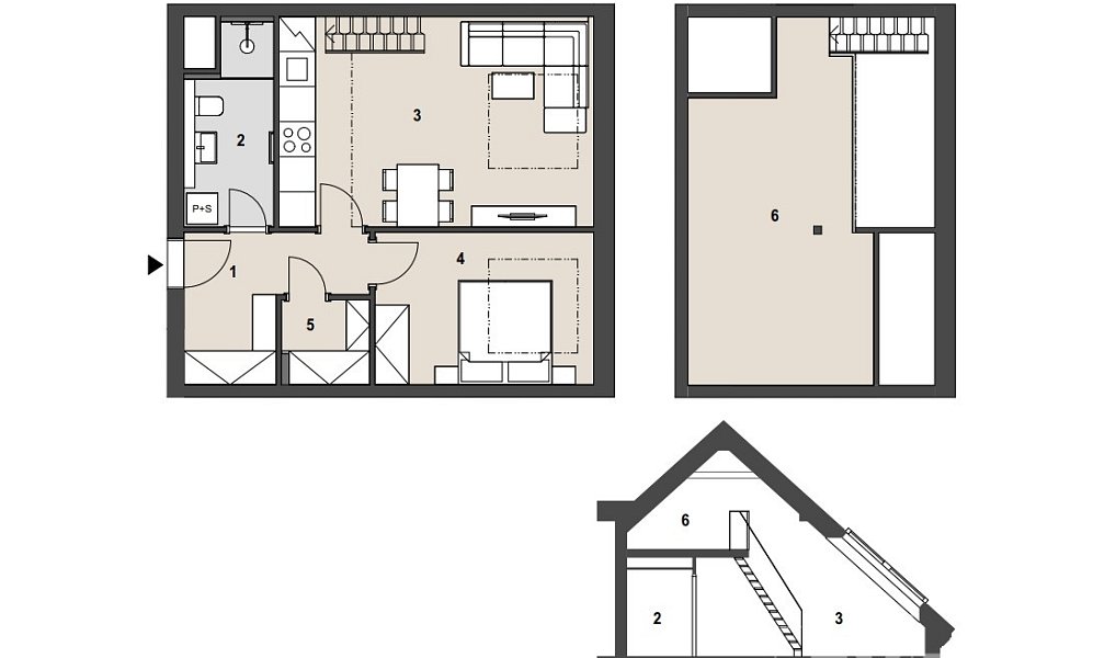 Prodej bytu 2+kk 50 m², Praha – náhled fotky 3
