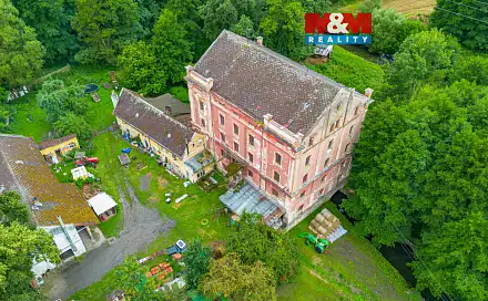 Prodej historického objektu Červeného mlýna, 934 m2, Klatovy, Klatovy - Beňovy