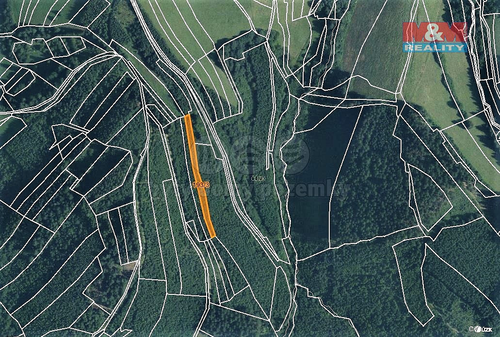 Prodej lesa 1 591 m²