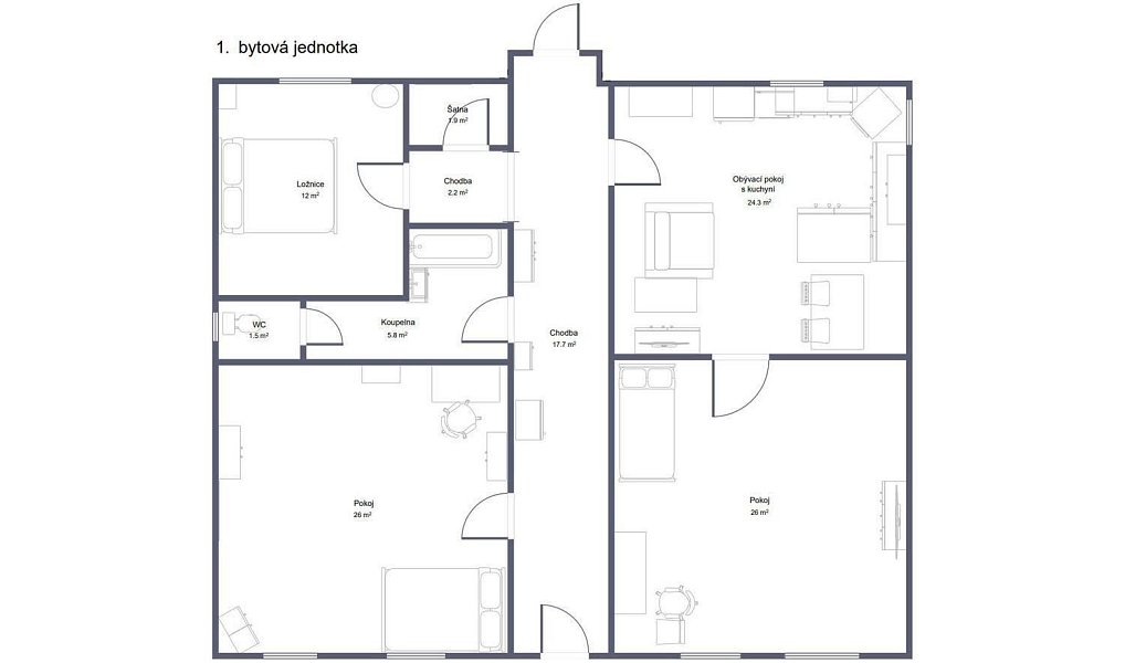 Prodej domu 175 m² s pozemkem 515 m², Zlonice – náhled fotky 19