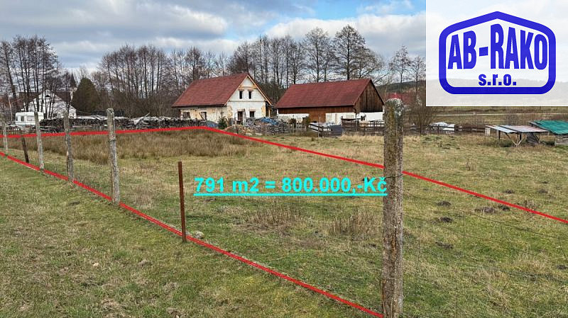 Prodej stavebního pozemku 791 m² – fotografie 3