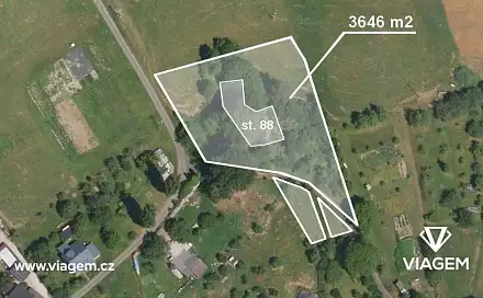 Prodej stavebního pozemku 1 823 m², Roztoky u Semil, okres Semily