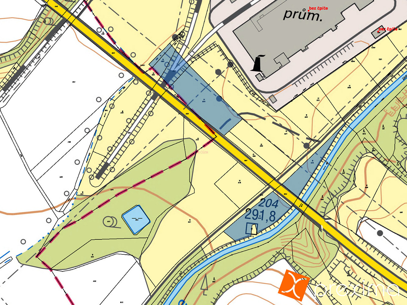 Prodej komerčního pozemku 5 880 m² – fotografie 3