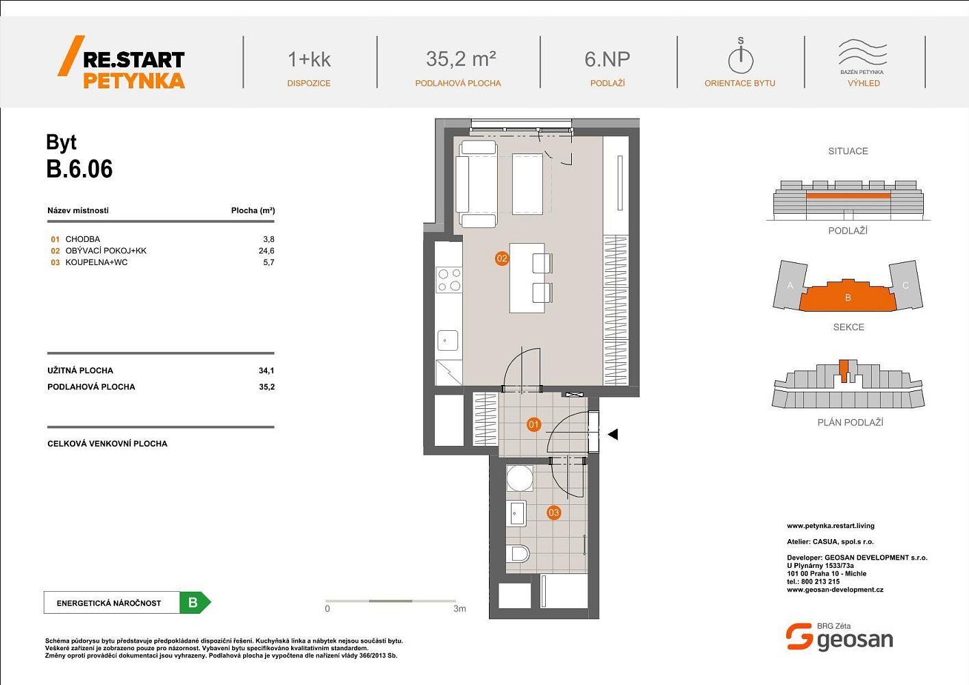 Prodej bytu 1+kk 35 m² – fotografie 2