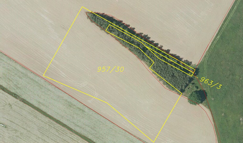 Prodej pole 13 059 m², Slatina – náhled fotky 6