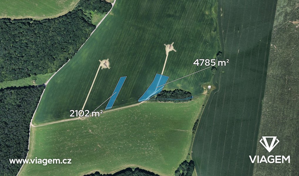 Prodej pole 860 m², Hvozdná – náhled fotky 2