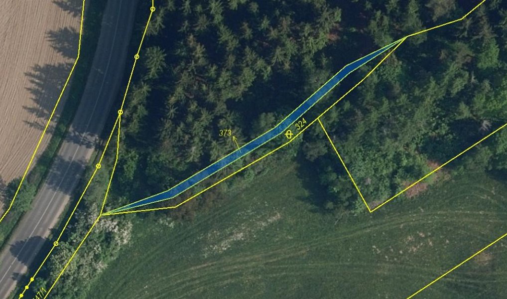 Prodej lesa 6 790 m², Dalešice – náhled fotky 2