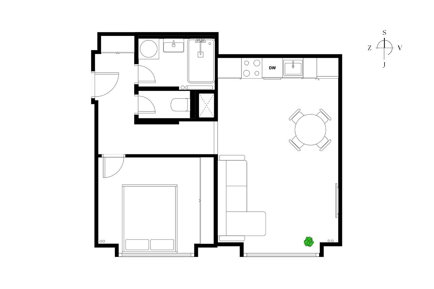 Prodej bytu 2+kk 41 m² – fotografie 3