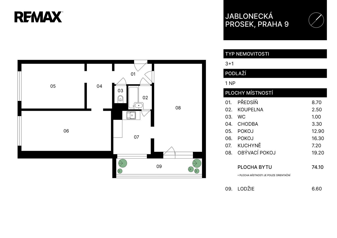 Prodej bytu 3+1 74 m² – fotografie 2