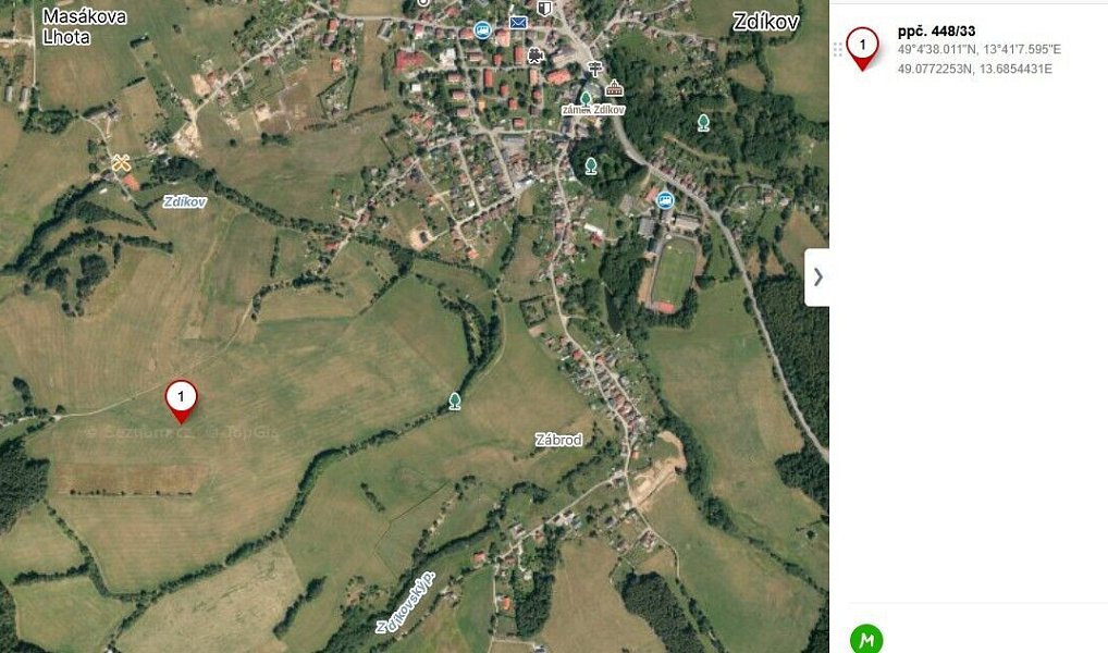 Prodej pole 2 180 m², Zdíkov – náhled fotky 3