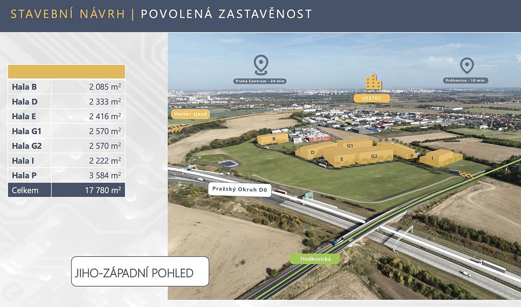 Prodej komerčního pozemku 15 258 m², Vestec – náhled fotky 5