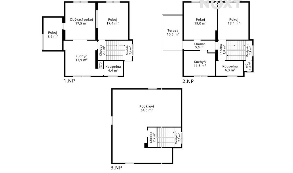 Prodej domu 170 m² s pozemkem 956 m², Hradištko – náhled fotky 9