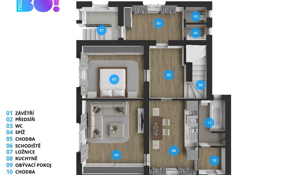 Prodej domu 136 m² s pozemkem 1 371 m², Písek – náhled fotky 12