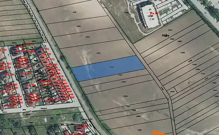 Prodej stavebního pozemku 1 624 m², Břeclav