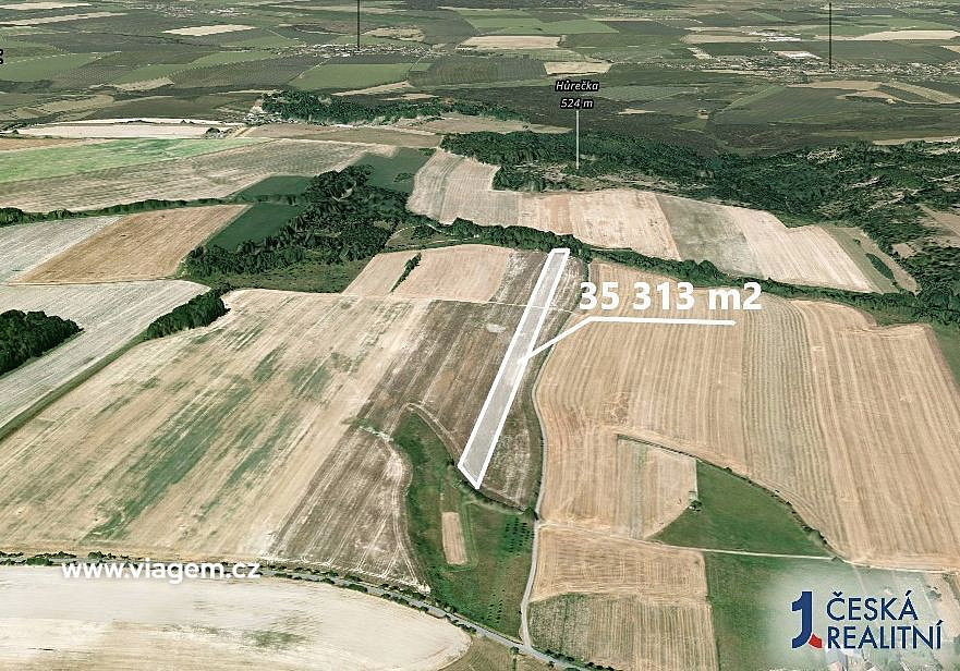 Prodej pole 11 771 m² – pohled 2
