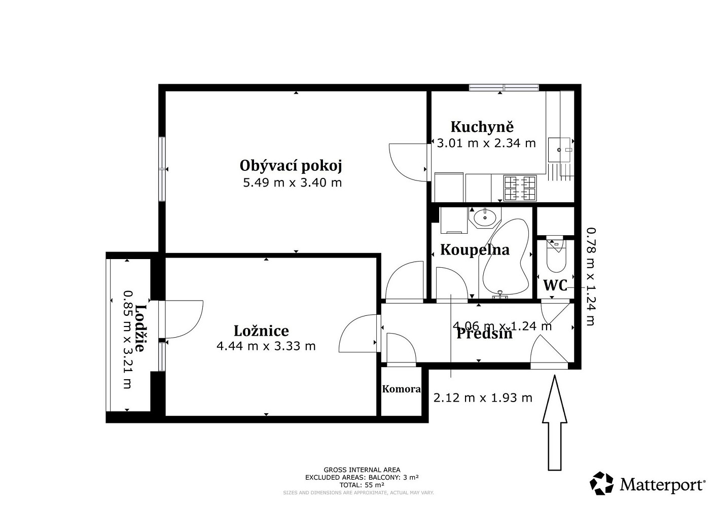 Prodej bytu 2+1 52 m² – fotografie 2
