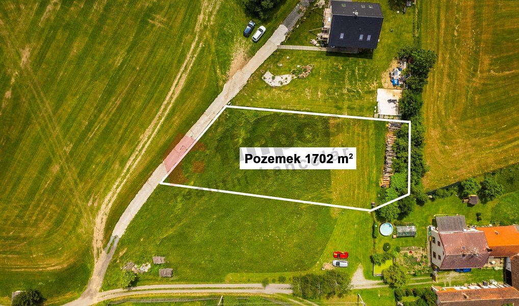 Prodej stavebního pozemku 1 702 m², Mladá Vožice – náhled fotky 2