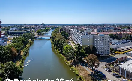 Prodej bytu 1+kk 28 m², Říční, Hradec Králové
