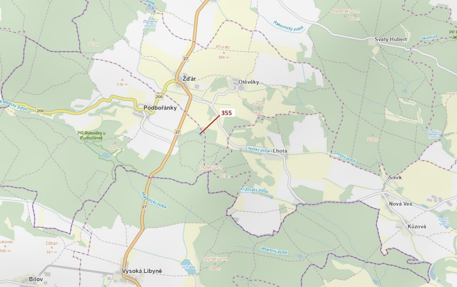 Dražba lesa 1 924 m²