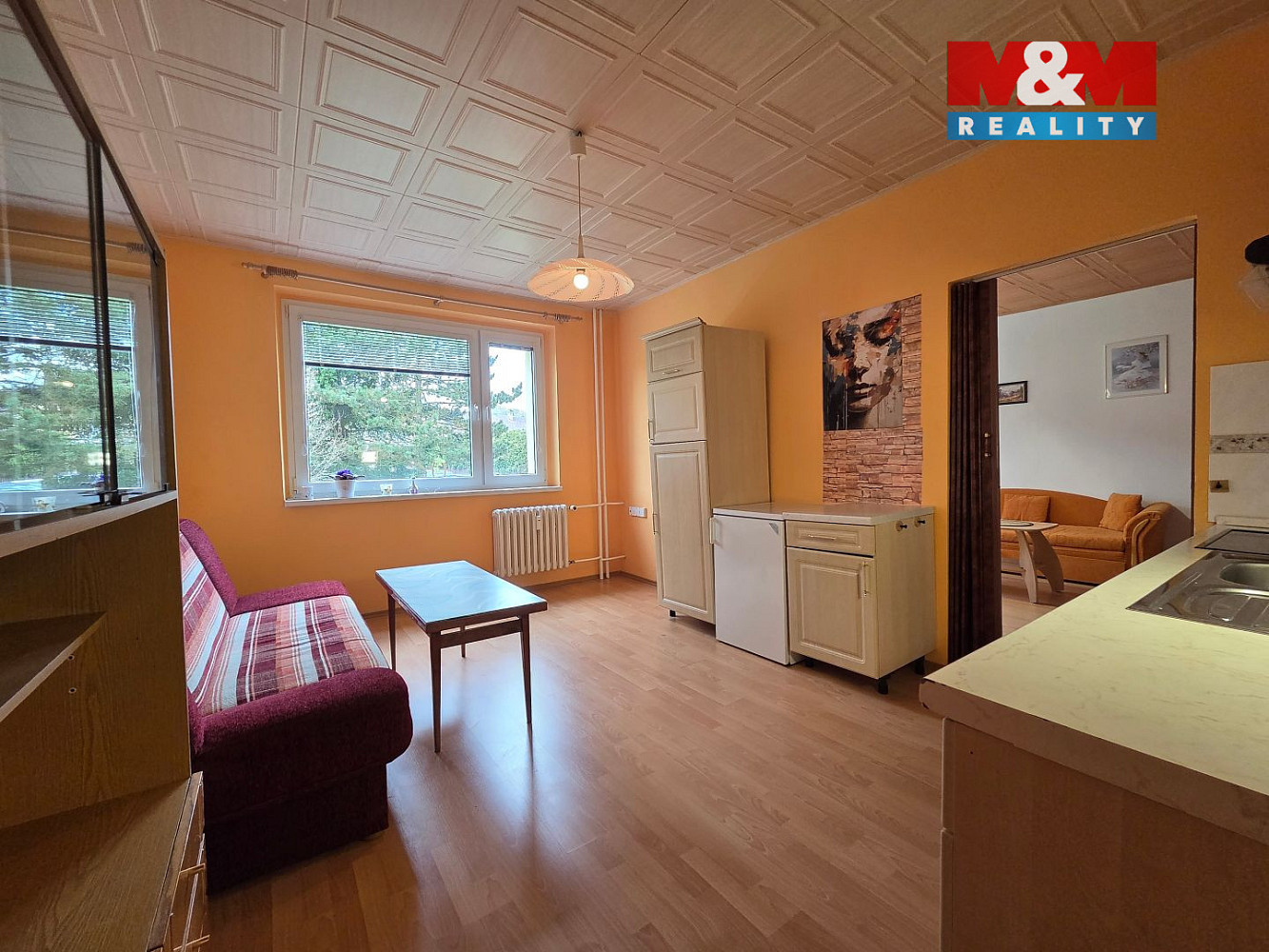 Pronájem bytu 1+1 52 m² – pohled 3