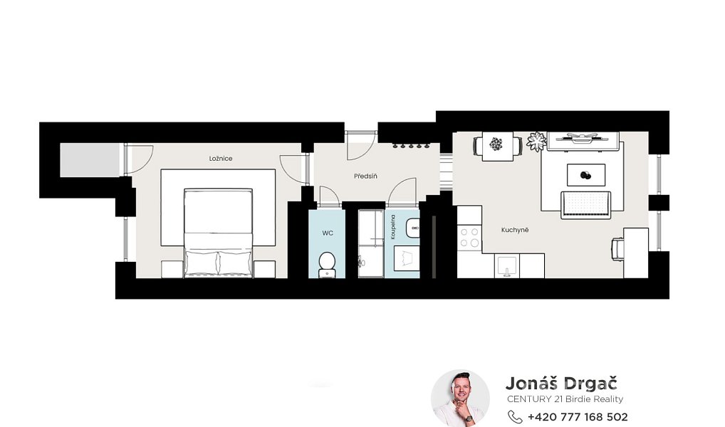 Pronájem bytu 2+kk 53 m², Praha – náhled fotky 8