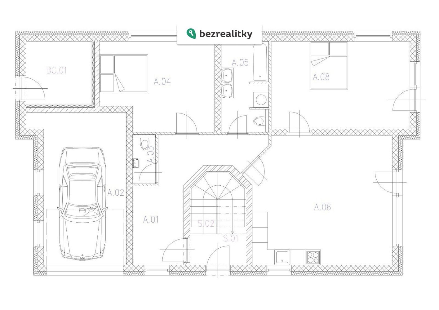 Prodej domu 102 m² s pozemkem 172 m² – pohled 2