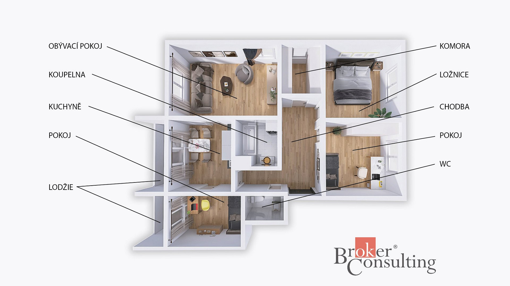 Prodej bytu 4+1 84 m²