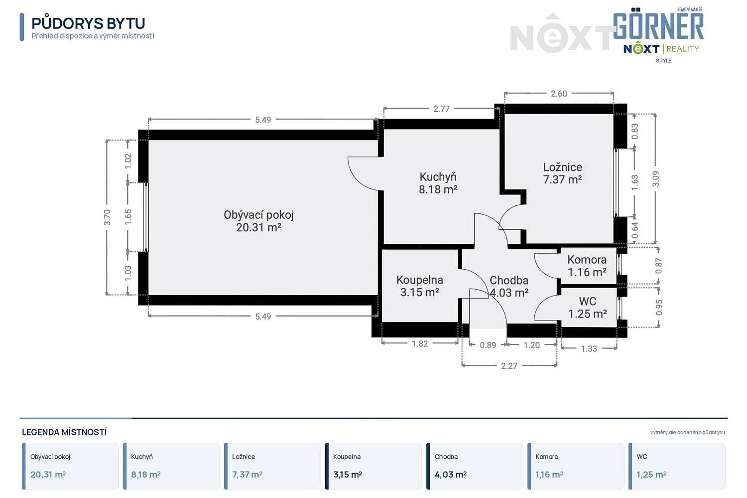 Prodej bytu 2+1 47 m² – fotografie 3