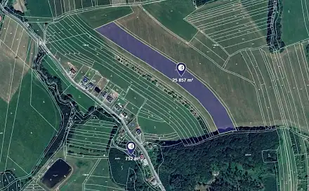 Prodej pole 16 631 m², Podolí, okres Vsetín