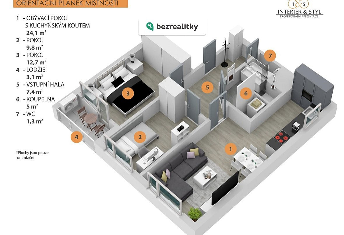 Prodej bytu 3+kk 68 m² — photo 3