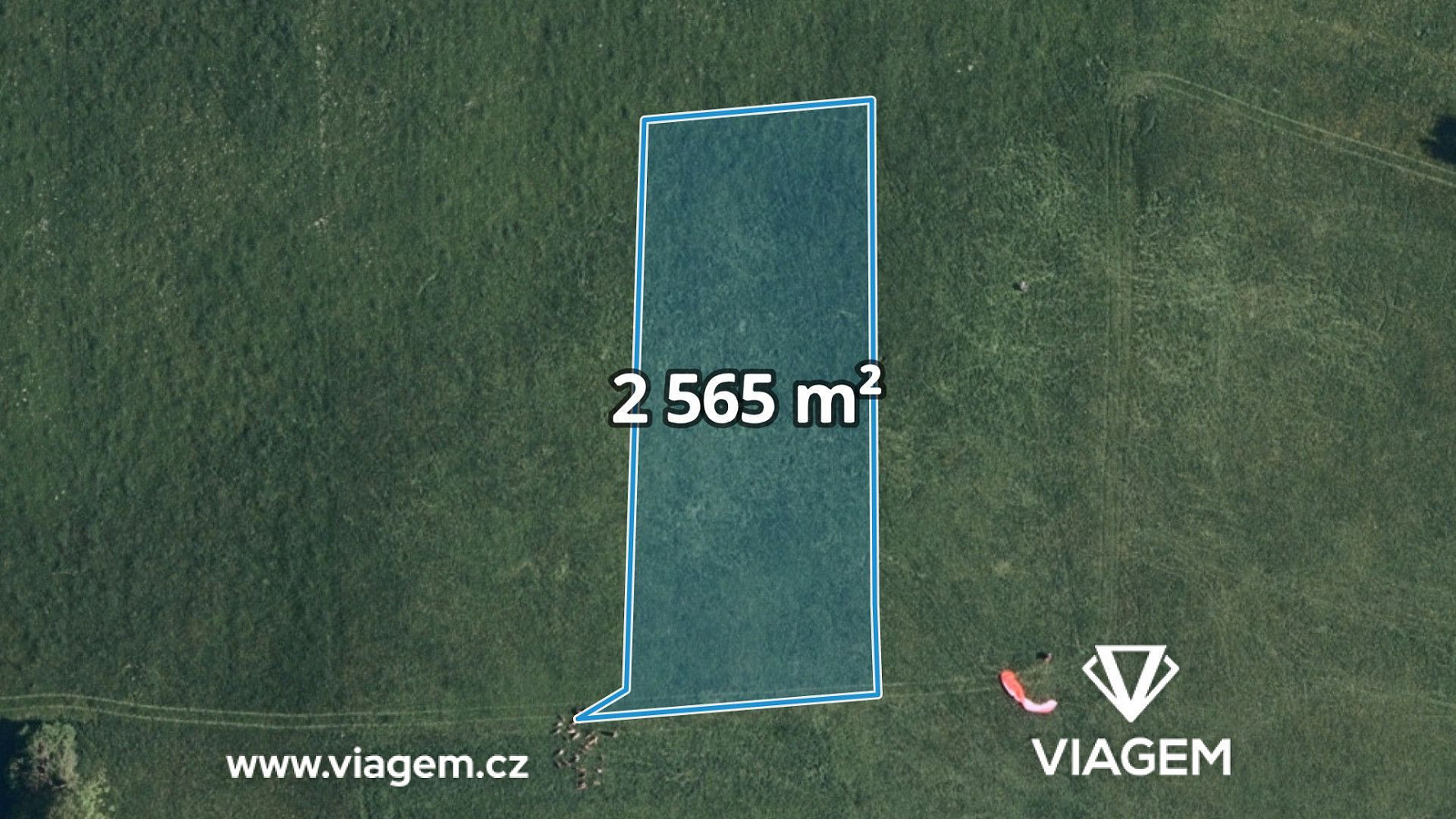 Pole 2 565 m², Podíl 25 % o výměře 641 m²