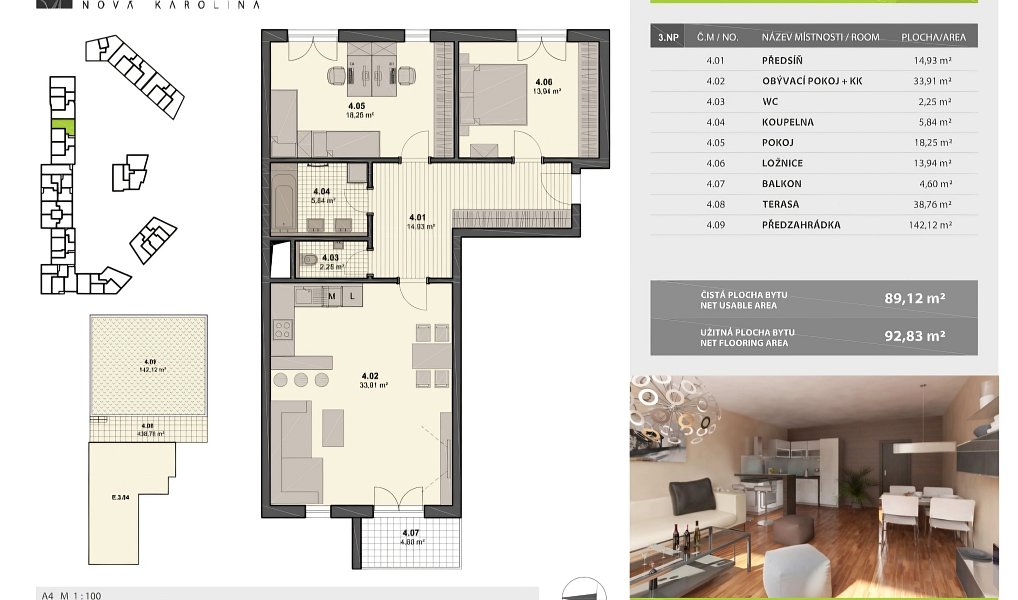 Pronájem bytu 3+kk 89 m², Ostrava – náhled fotky 22
