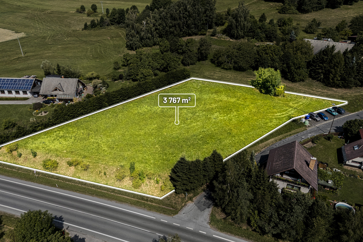 Prodej stavebního pozemku 3 767 m²