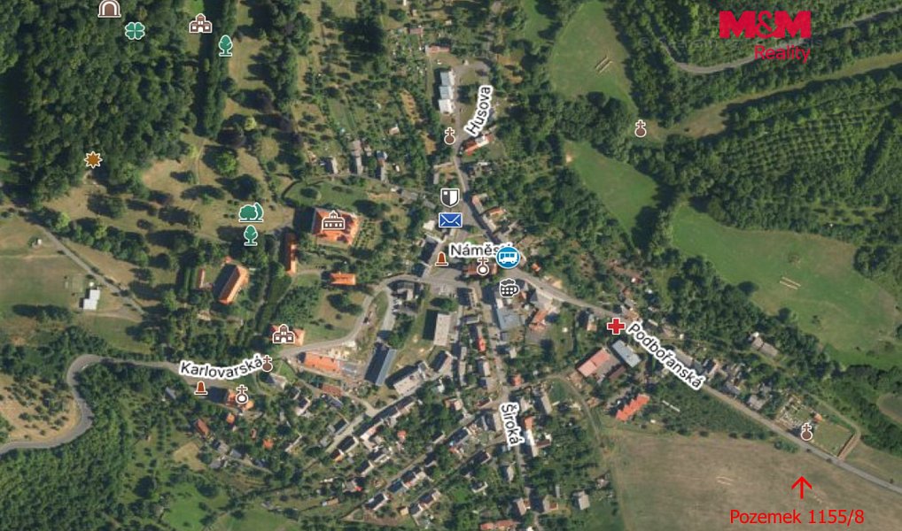 Prodej stavebního pozemku 1 556 m², Valeč – náhled fotky 27