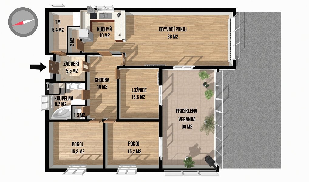 Prodej domu 132 m² s pozemkem 1 286 m², Bělotín – náhled fotky 23
