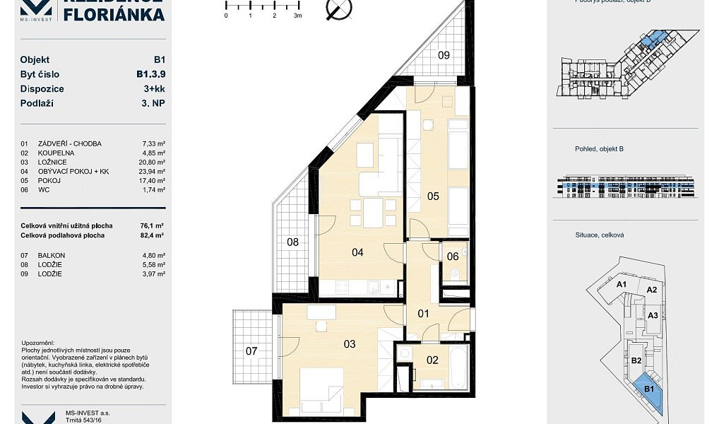 Prodej bytu 3+kk 82 m², Brno – náhled fotky 8