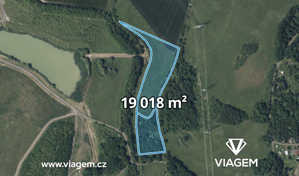 Prodej pole 6 339 m², Kostomlaty pod Milešovkou – fotka 1 z 5