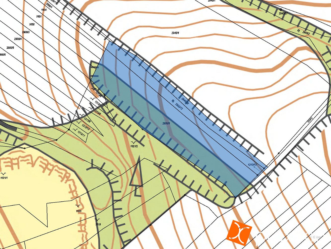 Prodej pole 2 942 m² – pohled 3