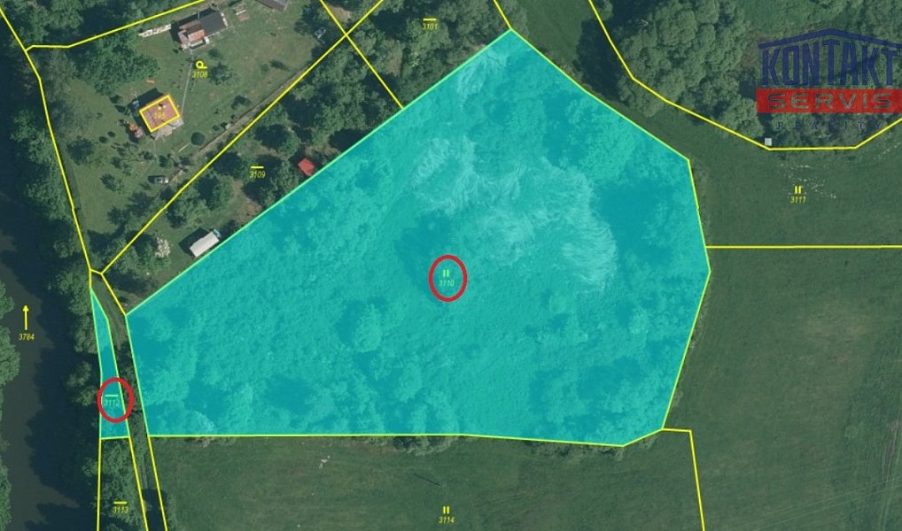 Prodej zahrady 11 550 m², Řípec – fotka 1 z 4