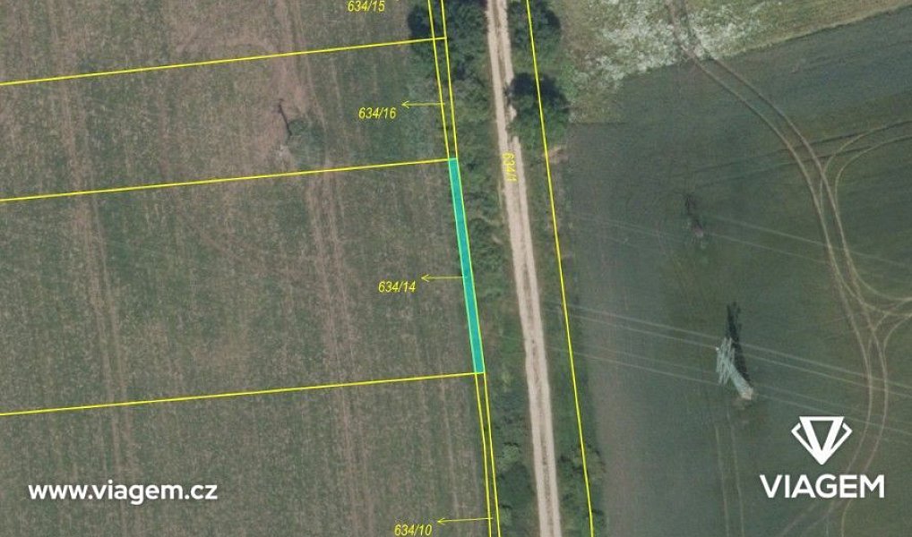 Prodej pole 1 135 m², Český Brod – náhled fotky 2