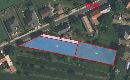 Prodej stavebního pozemku 1 308 m², Martiněves - Radešín, okres Litoměřice