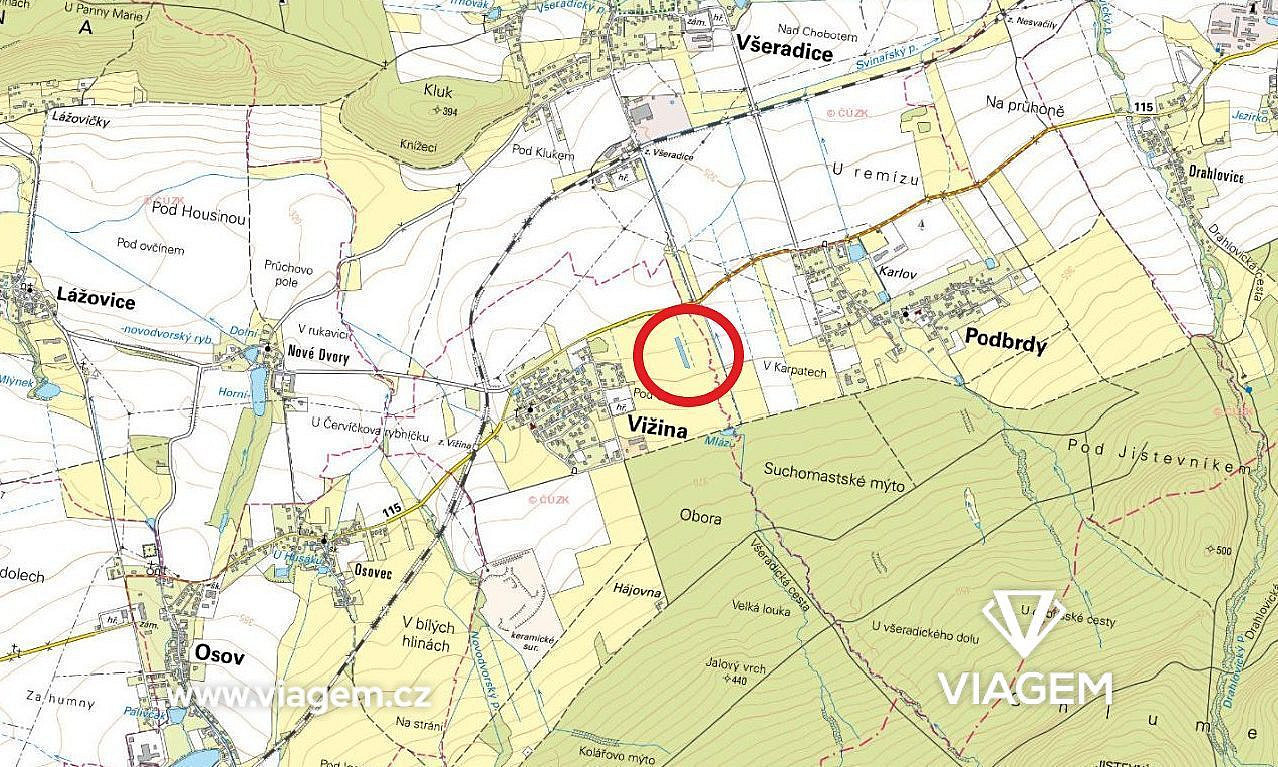 Prodej pole 664 m² – fotografie 3