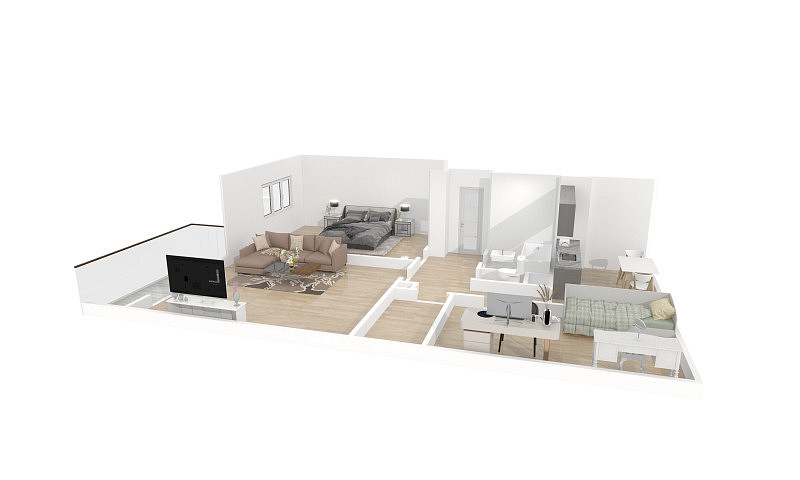 3 rooms, 79.0 m² in Plzen